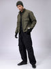 Men's Slim Fit Solid Zipperper Quilted Jacket