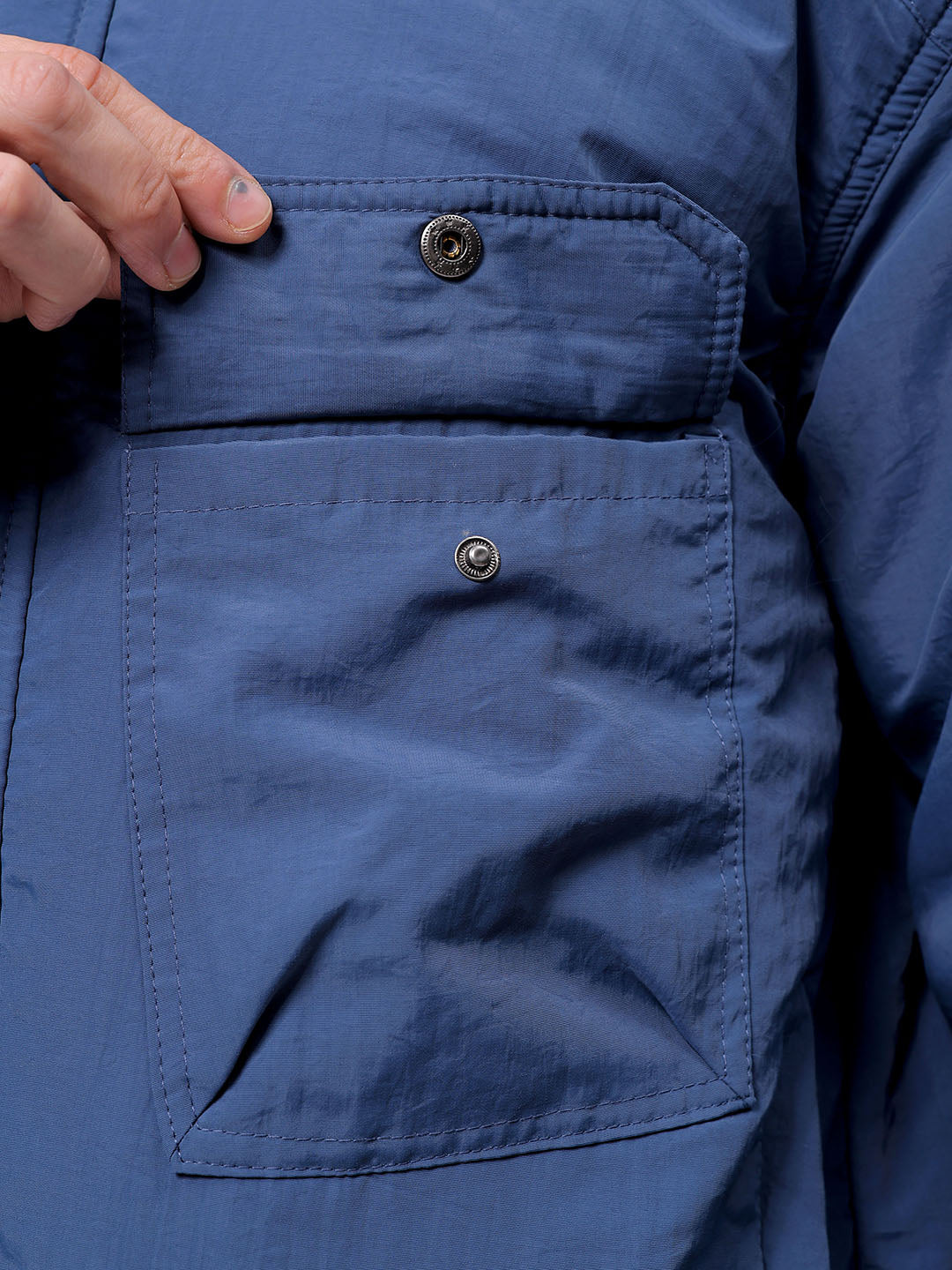 Men's Slim Fit Solid High Neck Puffer Jacket