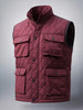 Men's Burgundy Slim Fit Solid Casual Jacket