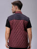 Men's Slim Fit Solid High Neck Puffer Jacket