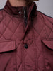 Men's Slim Fit Solid High Neck Puffer Jacket