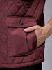 Men's Slim Fit Solid High Neck Puffer Jacket