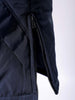 Men's Navy Blue Slim Fit Solid Hooded Jacket