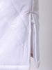 Men's White Slim Fit Solid Hooded Jacket