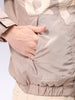 Men's Slim Fit Graphic Print High Neck Puffer Jacket