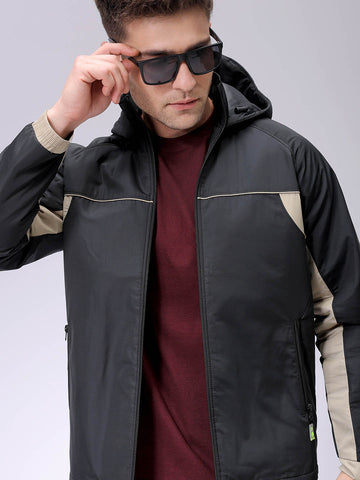 Men's Black Slim Fit Jacket