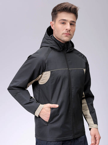 Men's Black Slim Fit Jacket