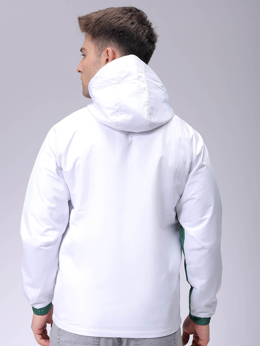 Men's White Slim Fit Jacket