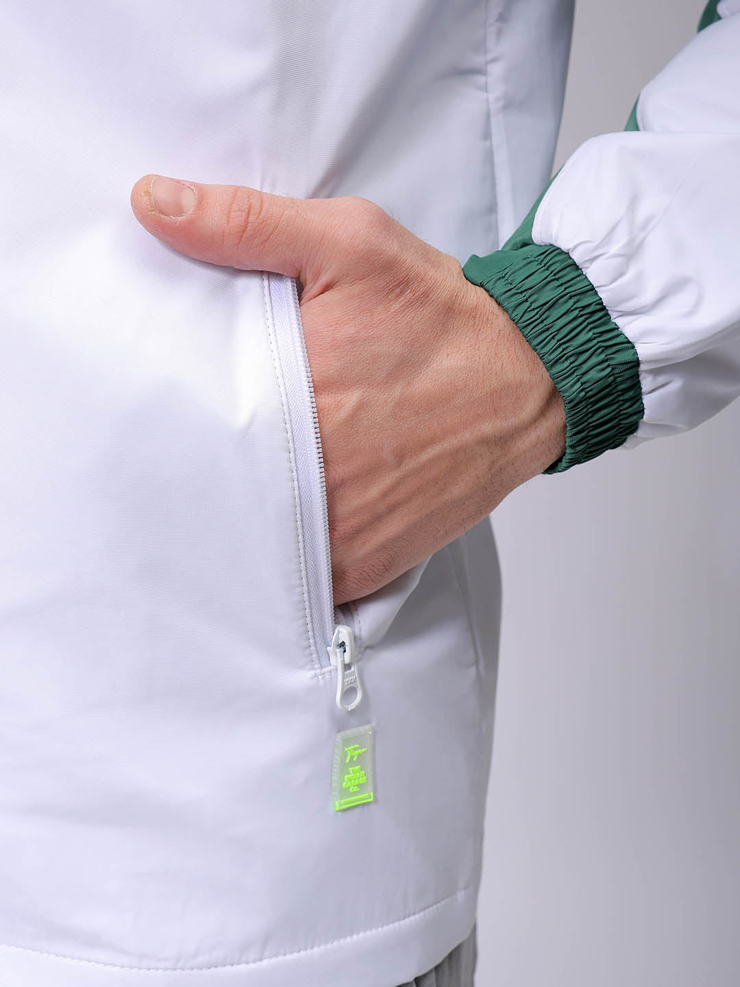 Men's White Slim Fit Jacket
