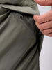 Men's Olive Slim Fit Solid Hooded Jacket