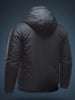Men's Black Slim Fit Solid Casual Jacket