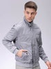 Men's Grey Slim Fit Solid Jacket