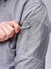 Men's Grey Slim Fit Solid Jacket