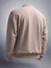 Men's Chalk Relaxed Fit Solid Street Wear Sweat Shirt