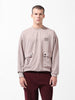 Men's White Relaxed Fit Textured Street Sweatshirt