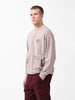 Men's White Relaxed Fit Textured Street Sweatshirt