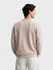 Men's Chalk Relaxed Fit Solid Street Wear Sweatshirts
