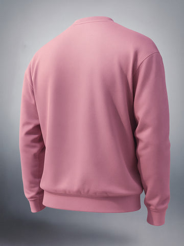 Men's Italian Clay Relaxed Fit Solid Street Wear Sweat Shirt