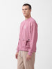 Men's Brown Relaxed Fit Textured Street Sweatshirt