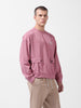 Men's Brown Relaxed Fit Textured Street Sweatshirt