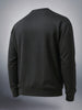 Men's Black Relaxed Fit Solid Street Wear Sweat Shirt