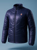Men's Blue Slim Fit Solid Jacket