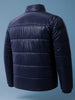 Men's Blue Slim Fit Solid Jacket