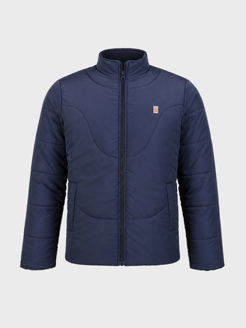 Men's Blue Slim Fit Solid Casual Jacket