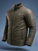 Men's Olive Slim Fit Solid Jacket