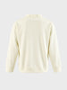 Men's Off White Oversized Fit Textured Casual Sweatshirts