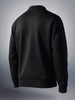 Men's Black Oversized Fit Textured Casual Sweatshirts