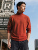 Men's Warm Amber Relaxed Fit Solid Casual Sweatshirts