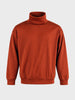 Men's Warm Amber Relaxed Fit Solid Casual Sweatshirts