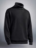 Men's Black Relaxed Fit Solid Casual Sweat Shirt