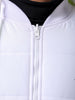 Men's Slim Fit Back Print Reversible Hooded Puffer Jacket