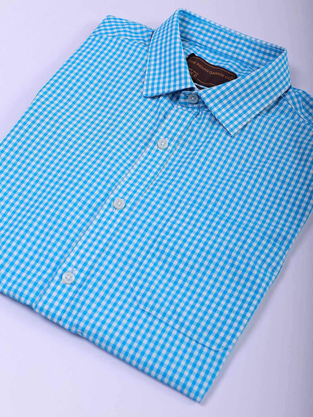 Shop Men's Checked Slim Fit Formal Shirt Online.