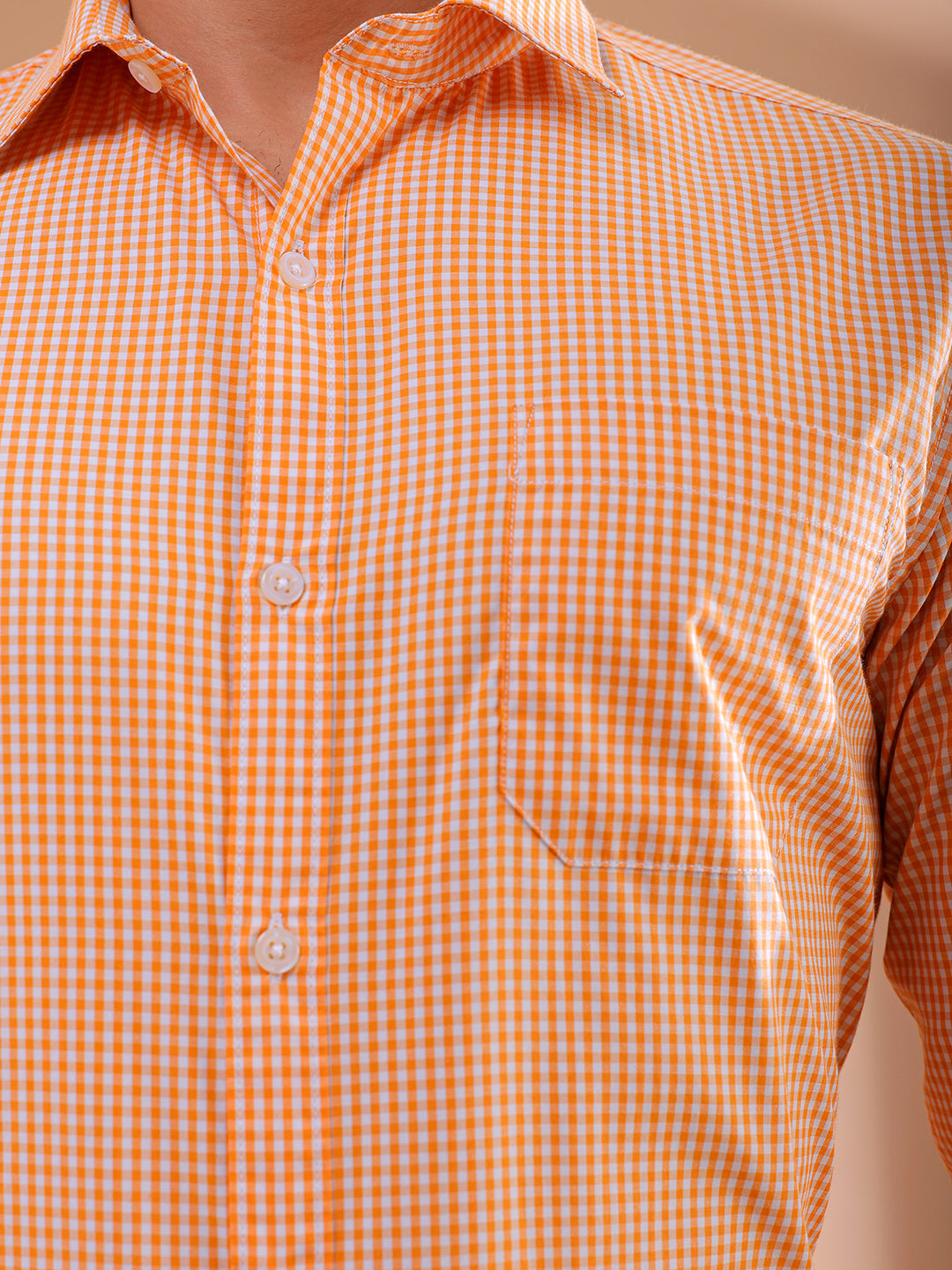 Shop Men's Checked Slim Fit Formal Shirt Online.