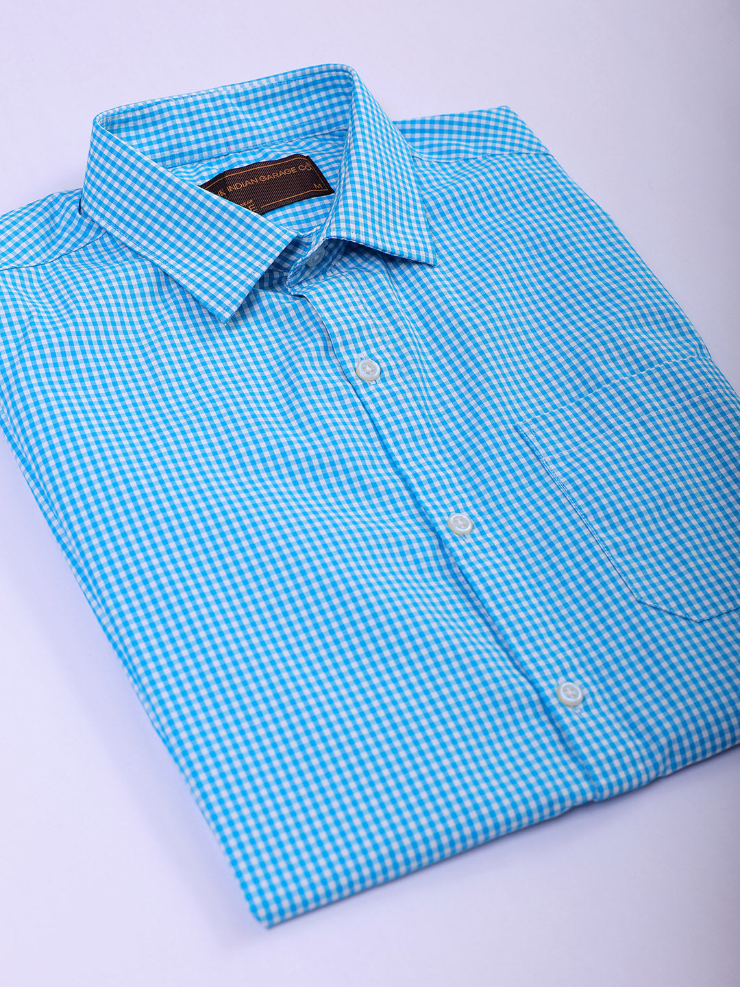 Shop Men's Checked Slim Fit Formal Shirt Online.