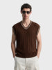 Men's Choco Oversized Fit Textured Casual Sweater