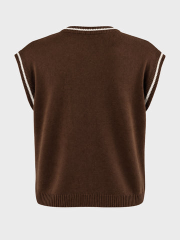 Men's Choco Oversized Fit Textured Casual Sweater