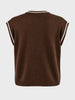 Men's Choco Oversized Fit Textured Casual Sweater