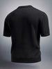 Men's Black Relaxed Fit Textured Street Wear Sweater