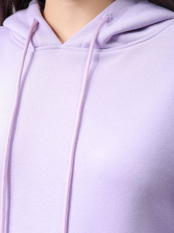 Women's Drop Shoulder Backprinted Hooded Sweatshirt