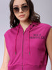 Women's Boxy Typographic Hooded Sweatshirt