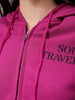 Women's Boxy Typographic Hooded Sweatshirt