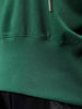 Women's Green Regular Fit Solid Balloon Sweatshirt