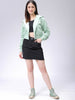 Women's Relaxed Fit Solid Front Open Sweatshirt