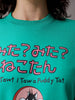 Women's Green Boxy Fit Looney Tunes Long Sweatshirt