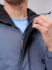 Men's Slim Fit Solid Zipperper Quilted Jacket