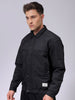 Men's Slim Fit Solid Zipperper Quilted Jacket